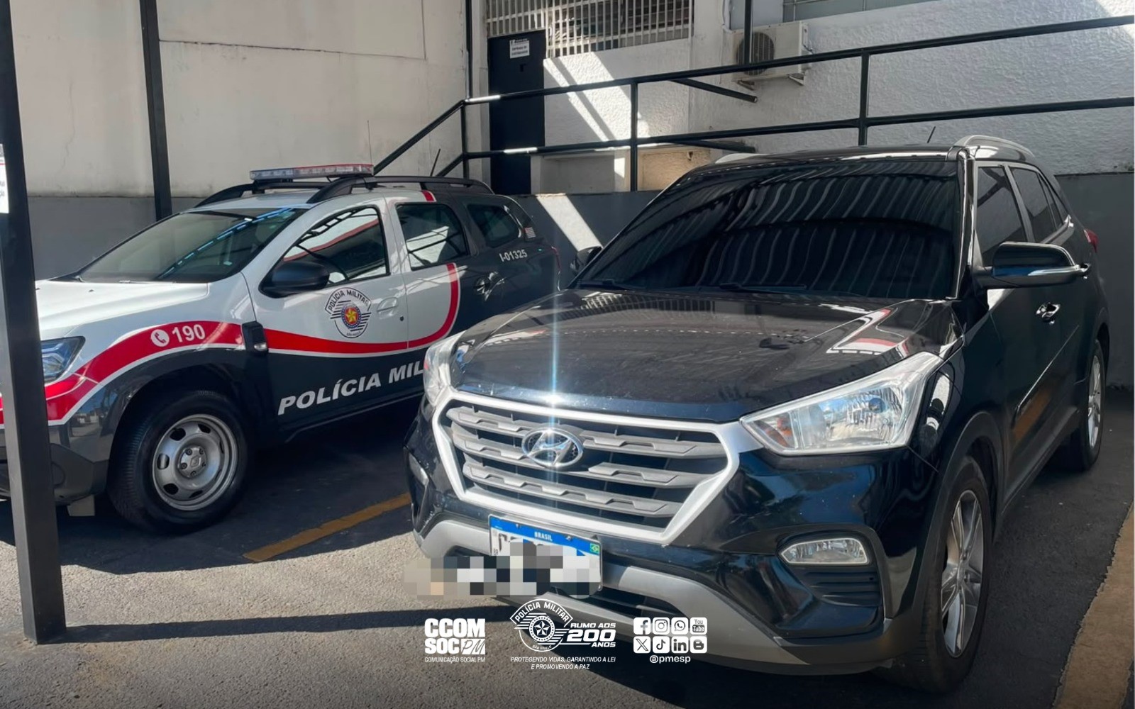 pm-prende-homem-com-carro-roubado-do-rio-de-janeiro-e-placas-adulteradas-em-sao-jose-dos-campos
